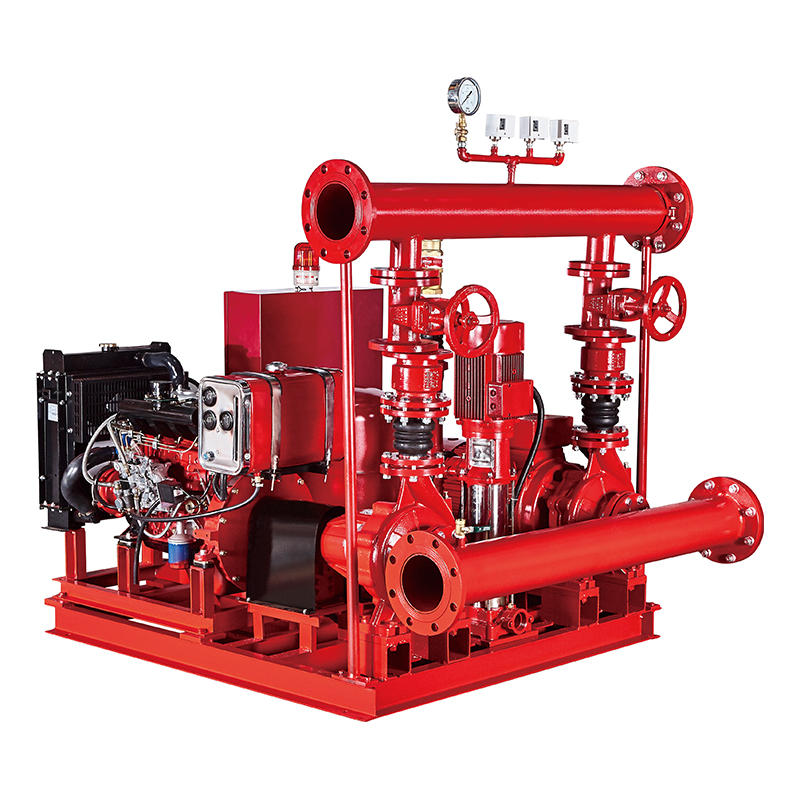 Fire Protection System with Electric Diesel Engine and Jockey Pump