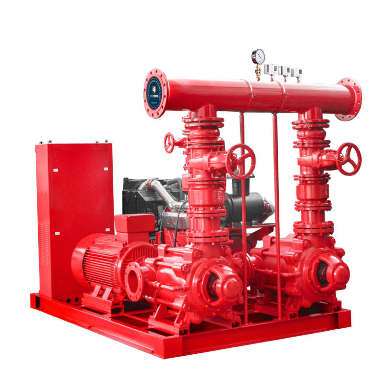 NFPA20 Standard Fire Fighting Pump with Electric and Diesel and Jockey Pump Manufacture