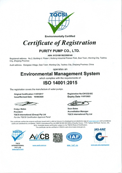 ISO14001 Environmental Management System