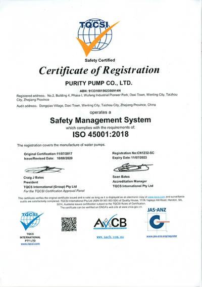 ISO45001 Safety Management System