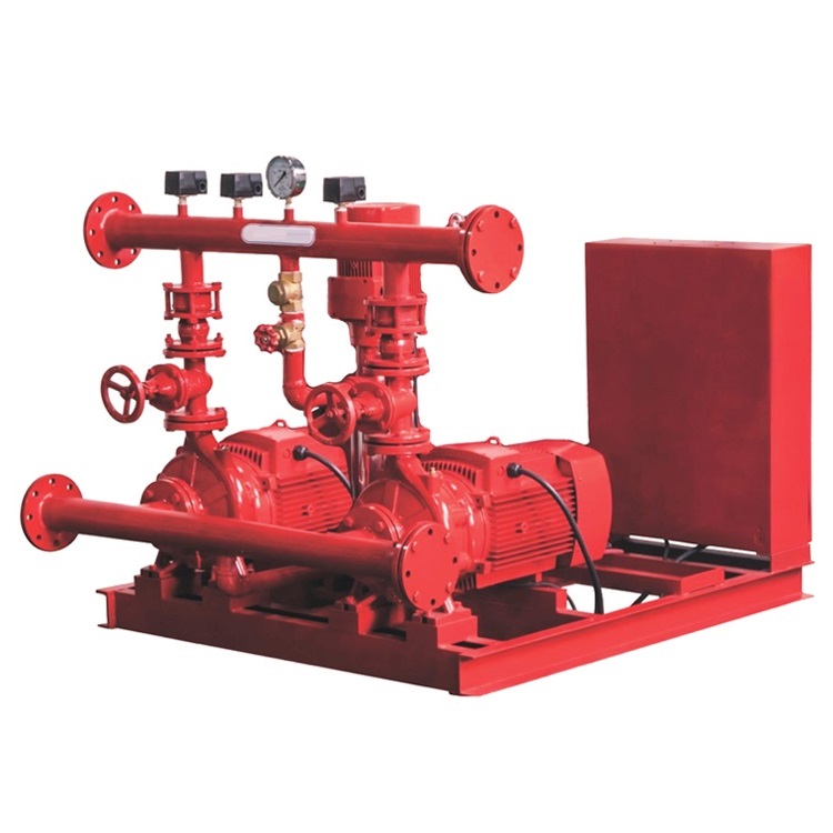 Fire Fighting System with Two Electric Pumps and Jockey Pump