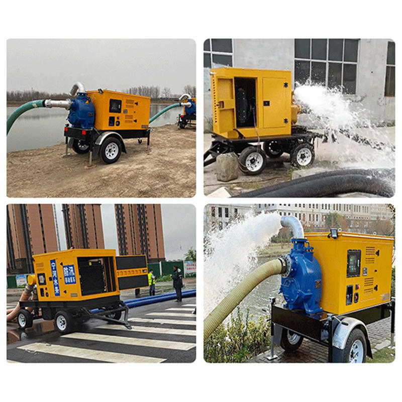Low lift high flow centrifugal diesel agricultural pump