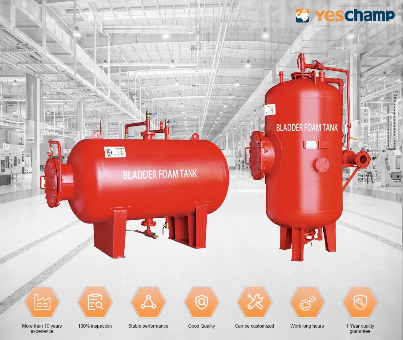 fire foam tank